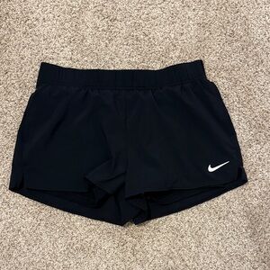 Nike Women's Black running shorts with pockets